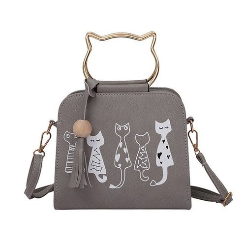 Women Messenger Bag, Cute Cat Purse