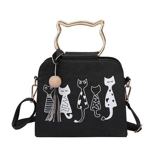 Women Messenger Bag, Cute Cat Purse